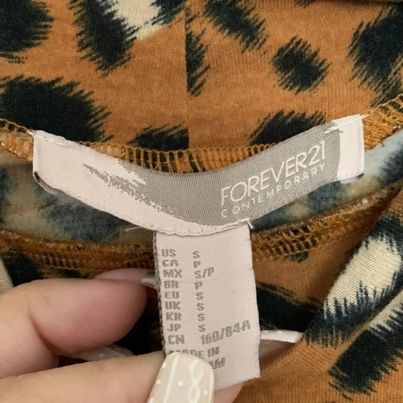 Forever21 Leopard Mock Neck Dress - Picture 5 of 6